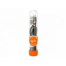 Cabo Lightning iPhone Carga Rápida USB Reforçado Nylon Premium Alta Resistência 1 Metro