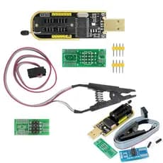 Modulo Programador Gravador Eprom Ch341a Pinça Jacaré