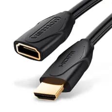 Cabo Adaptador Extensor HDMI 2.0 Macho Fêmea 4K 1M Vention