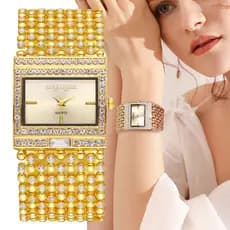 Relógio De Quartzo Quadrado Feminino Marca De Moda Luxo Pulseira De Aço Inoxidável Feminina Relógios De Pulso Inc