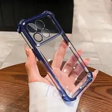 Invólucro Para POCO X6 Pro Caixa De Telefone Transparente anti-Queda De Quatro Cantos São Capa Resistente A Quedas