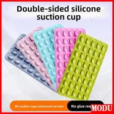 Punho Pegajoso De Telefone De Silicone Dupla Face , Suporte Capa Sucção Para iPhone E Android , Celular Mãos-Livres Espe