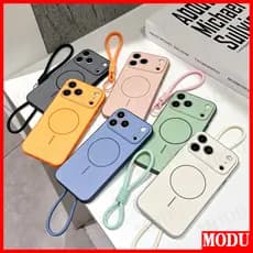 Capa De Luxo Com Cordão Grátis Para Xiaomi 15t 14t Pro 5G 4G Poco X8 X7 X6 X5 M7 M6 C85 C71 C65 Telefone Colorida Em Cor