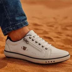 Sapatenis Casual esportivo Sapato Estiloso casamento Tênis Masculino elástico e zíper Casamento