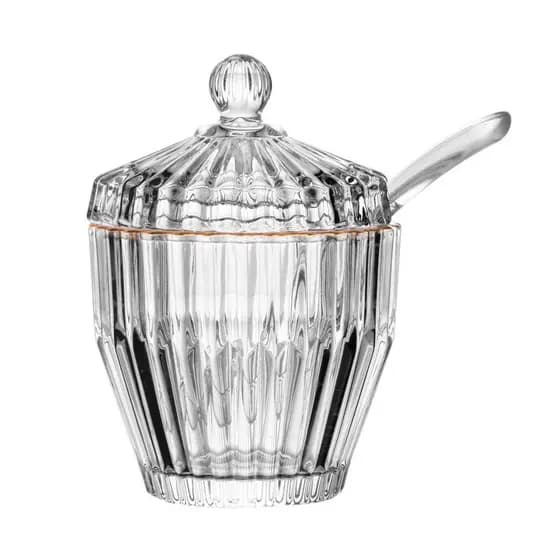 Açucareiro de Cristal com Fio de Ouro Imperatriz 200ml - Wolff