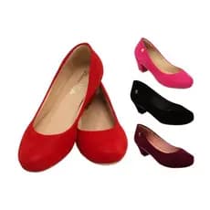 Scarpin Feminino Bico Redondo Nobuck Donna Santa Tamanhos Especiais