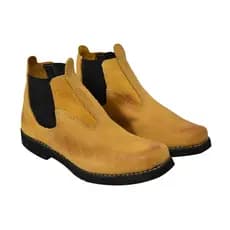 Bota Botina  Sapatão Solado De Pneu Couro Legítimo.
