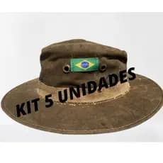 5 Chapeu Lona Reciclado Pantaneiro Caipiria Contry Camping Roça .