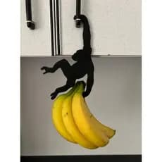 Pendurador de Banana Macaco Anti Apodrecimento Divertido Suporte Cozinha Organizador Gancho Criativo
