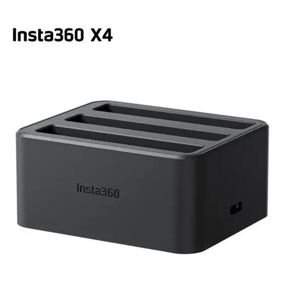 Carregador Triplo Original Fast Charge Hub Para Insta360 X4