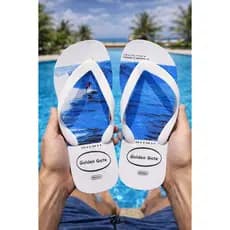Chinelo Golden Gate Praiana, Masculina Casual Leve e Confortável Chinelo Masculino Adulto Antiderrapante