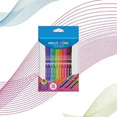 Estojo Caneta Esferográfica Next Color Cis Com 10 Cores
