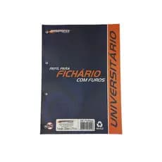 Refil Folha Fichário Bloco C/96 Fls Brimpress 4 Furos