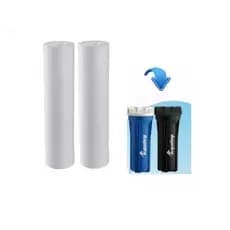 2 Refis Para Filtro Água Caixa Dágua Acqualimp Preto e Azul