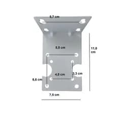 Suporte para Filtros de Água Tamanhos 5, 7, 10 e 20 x 2,5 Metal
