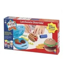 Brinquedo Massinha De Modelar Lanchonete Divertida Divetoys