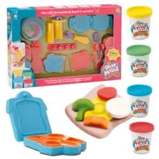 Kit Cafe Da Manha Massinha Modelar Acessorios Diver Massa