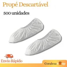 Kit 500 Un Propé Descartável - Sapatinha TNT Sanfonada
