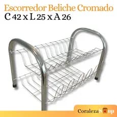 Escorredor de Louça Cromado | Modelo Beliche | Tam. 42x25x26