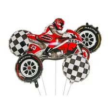Kit Balões Metalizados Corrida Moto Cross - Racing Moto Cross