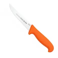 Faca Desossa Profissional Mundial 6" Fio Liso Cabo Laranja