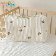 Lucky Baby Bolsa Maternidade Ursa Grande Capacidade Leve Portátil Unissex Resistente Macio Confortável