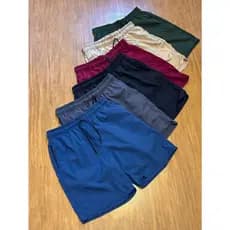 Kit 6 Shorts Masculino Tactel Premium Com Elástico Com Amarração Bermuda Praia Short Masculino Liso Academia Treino