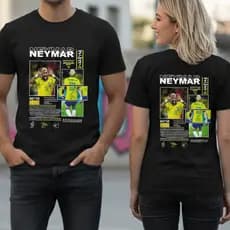 Camisa Camiseta Neymar Brasil Frente Ou Costas Futebol Ronaldo Copa Do Mundo Algodão
