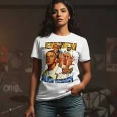 Camiseta Eminem RAP Slim Shady Algodão Premium Unissex
