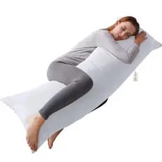 Xuxão Travesseiro de Corpo Antialérgico + Fronha Lavável Com Zíper - Refil + Capa