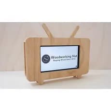 Suporte Celular TV Retrô MDF - Porta Celular Até 7 polegadas Vintage Design