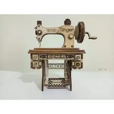 Miniatura Máquina de Costura Singer MDF Luxo - Decorativa