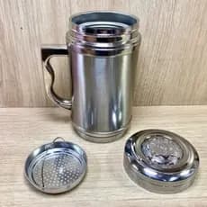 Caneca inox de 450ml, Cozinha, Casa, Café, Chá, Bebida Fria e Quente