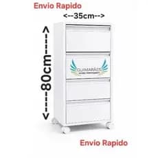 Gaveterio Puxador BRANCO, 100% MDF, MESA DE CABECEIRA, Carrinho Auxiliar