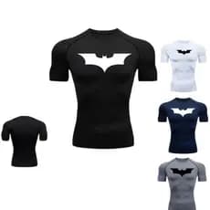 Camiseta Batman Dry Fit Manga Curta academia Treino Camisa
