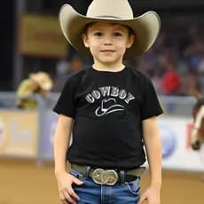 Camiseta Infantil Masculino Algodão TXFarm Boiadeiro Bruto Rodeio Festa Do Peão Cowboy Coutry