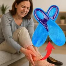 Palmilha gel ortopédica gel Anatômica anti Impacto  par De palmilha anatomica Dores nos Pés Dores Confortavel