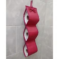 Porta Papel Higiênico sintético PVC, 3 Rolos, banheiro