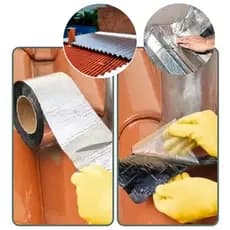 manta asfáltica fita Auto adesiva multiuso aluminizada térmica telhado 15cm vedação reparo proteção