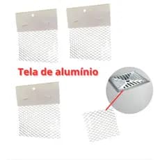 Tela Anti Inseto Ralo quadrado Alumínio Protetora Evita Parasitas 10x10 15x15 20x20  (Não Enferruja)