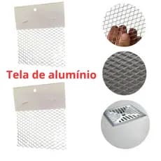 Tela Anti Inseto Ralo quadrado Alumínio Protetora barata10x10 15x15 20x20 30x30 ( Não Enferruja )