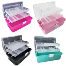 Maleta Organizadora Multiuso Mega Box 34x20 - Odontologia Maquiagem Pesca Ferramentas Esmaltes