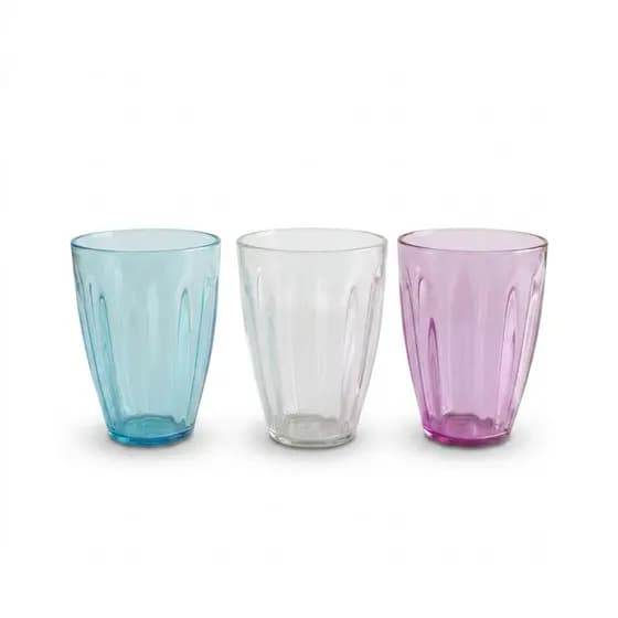 Kit 03 Copos Cristal - 500ml - Plasnorthon