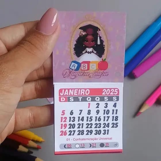 calendário de geladeira -  mini Calendário de geladeira