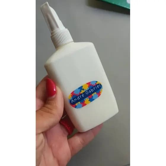 kit 60 etiquetas escolares personalizadas tema autismo ideal para material escolar