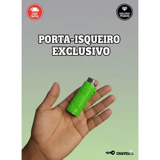 Suporte de isqueiro BIC GRANDE - Formato de folha - Capa protetora para isqueiro