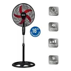 Ventilador De Coluna Turbo 50w Potente 40cm 110v
