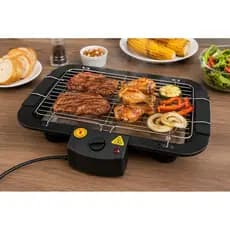 Churrasqueira Grill Elétrico Pequeno Portátil com Grelha Removível Fácil de Limpar