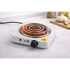 Fogareiro Elétrico 1 Boca 1000W Portátil Compacto Cozinha Camping Rápido Aquecimento Fogão