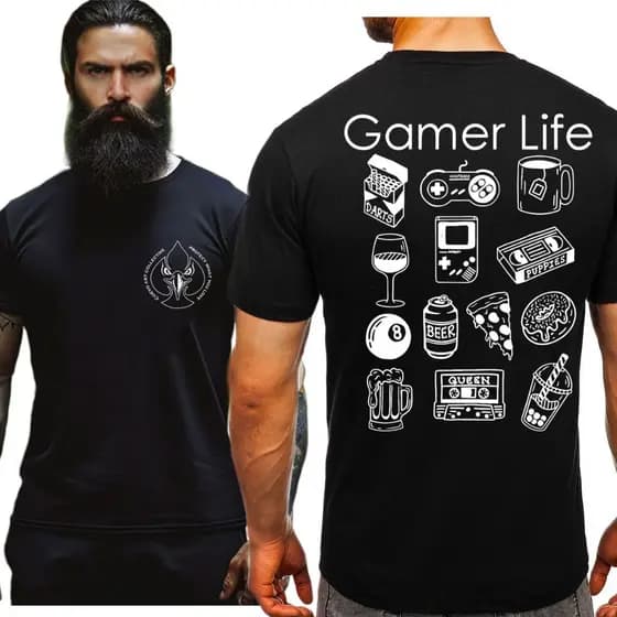 Camiseta Camisa Masculina para Gamer Life cultura Games Nerd
